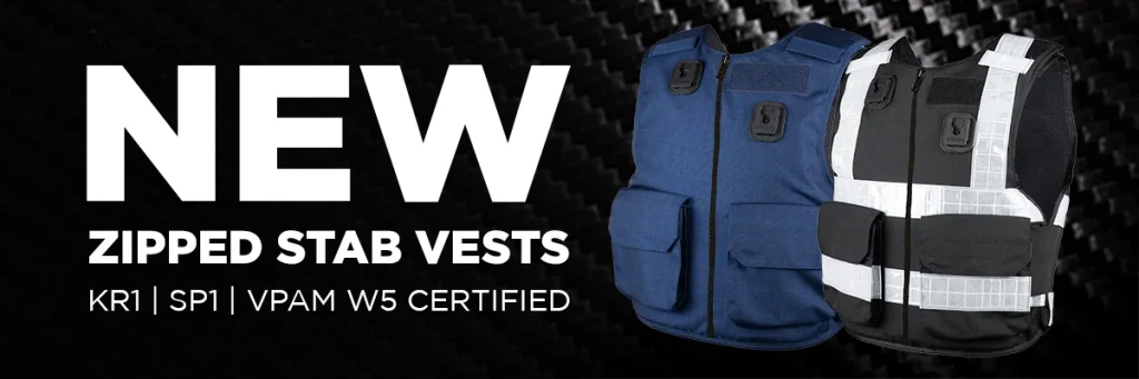 Front-zip stab vests