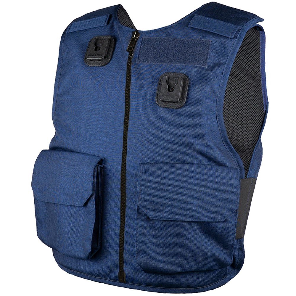 Navy - Zipped Stab Vest
