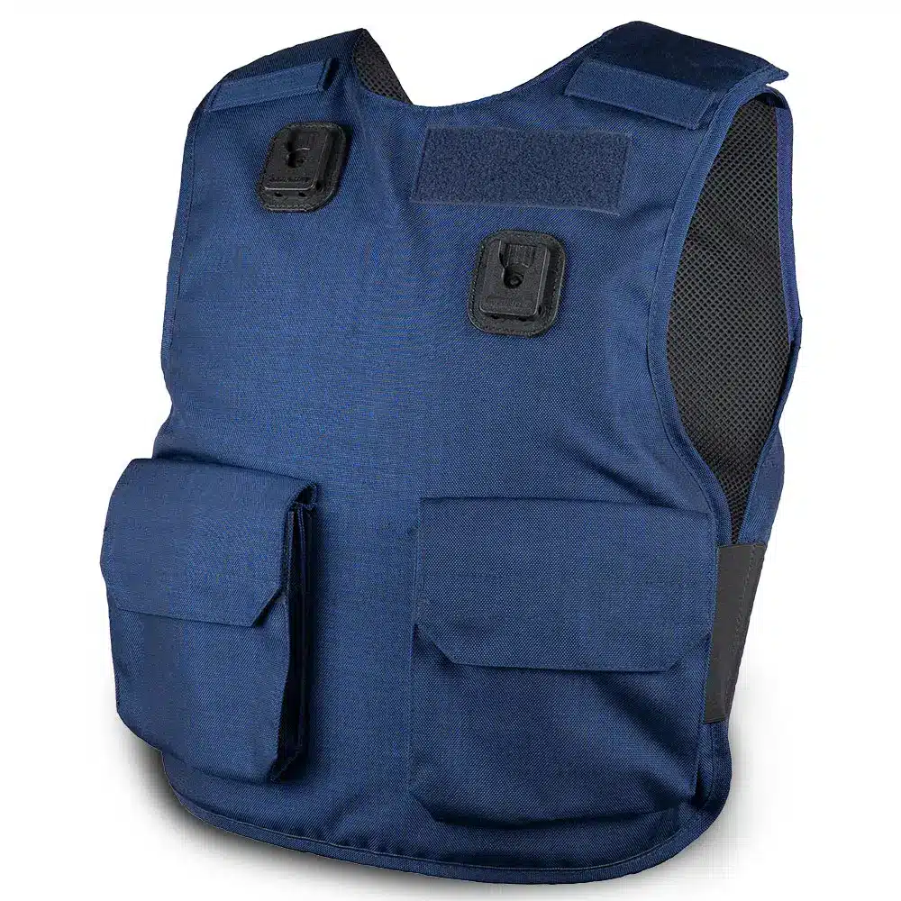 Navy overt stab vest for prison officers and custodial staff